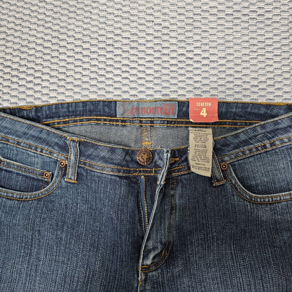 NEW Faded Glory Women's Missy Bootcut Jeans Dark Wash Stretch - Size 4 Size 28 - Picture 6 of 11